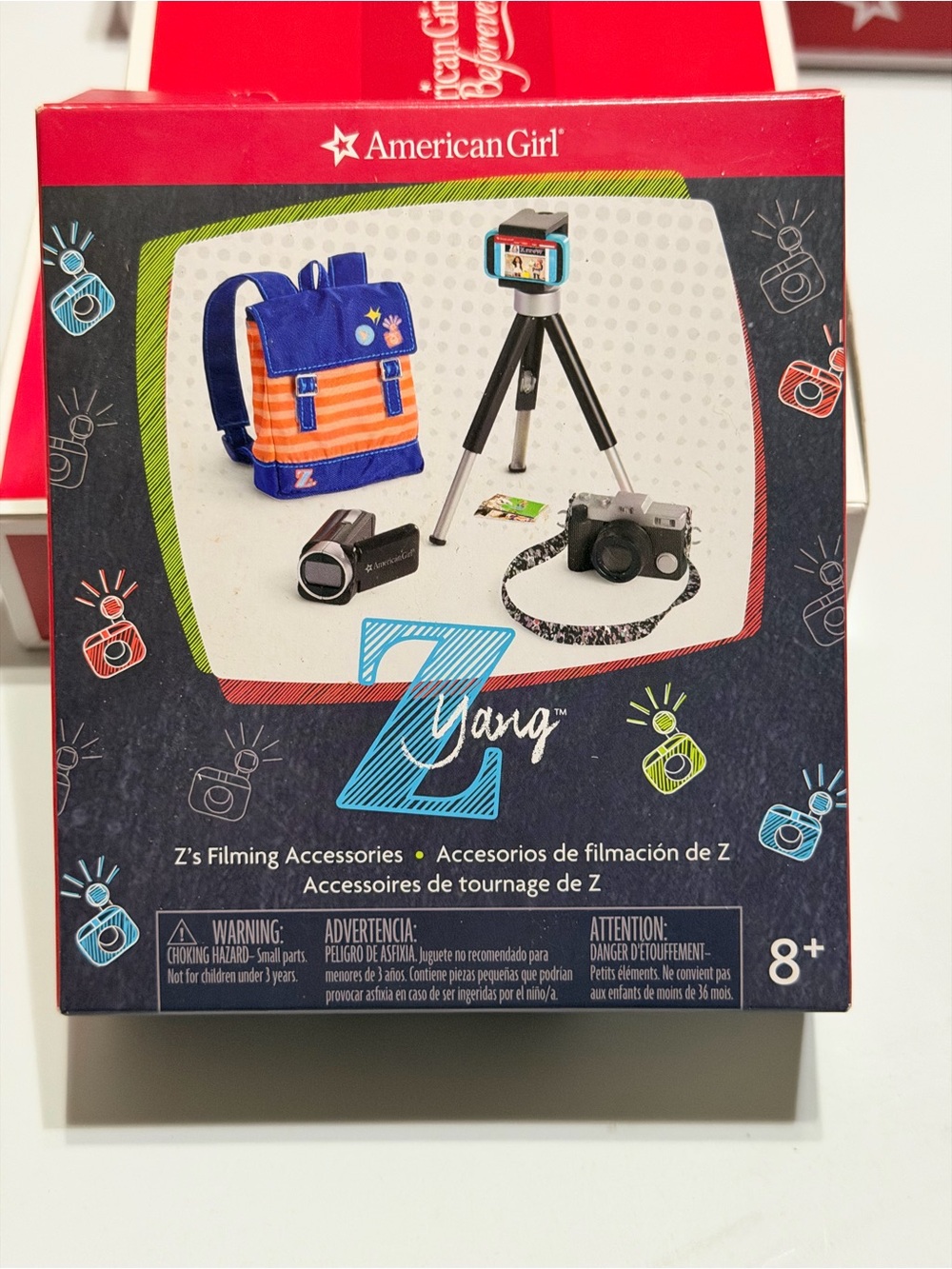 NRFB American Girl Z Yang Filming Accessories NIB New Retired